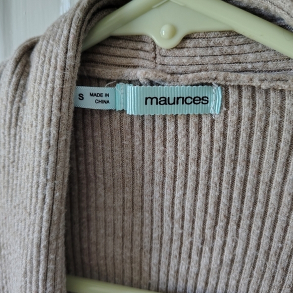 *5 for $25* Maurices Women's Size Small Tan Cardigan - Picture 3 of 5